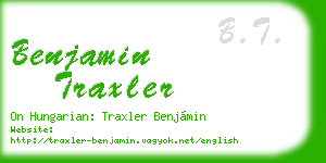 benjamin traxler business card